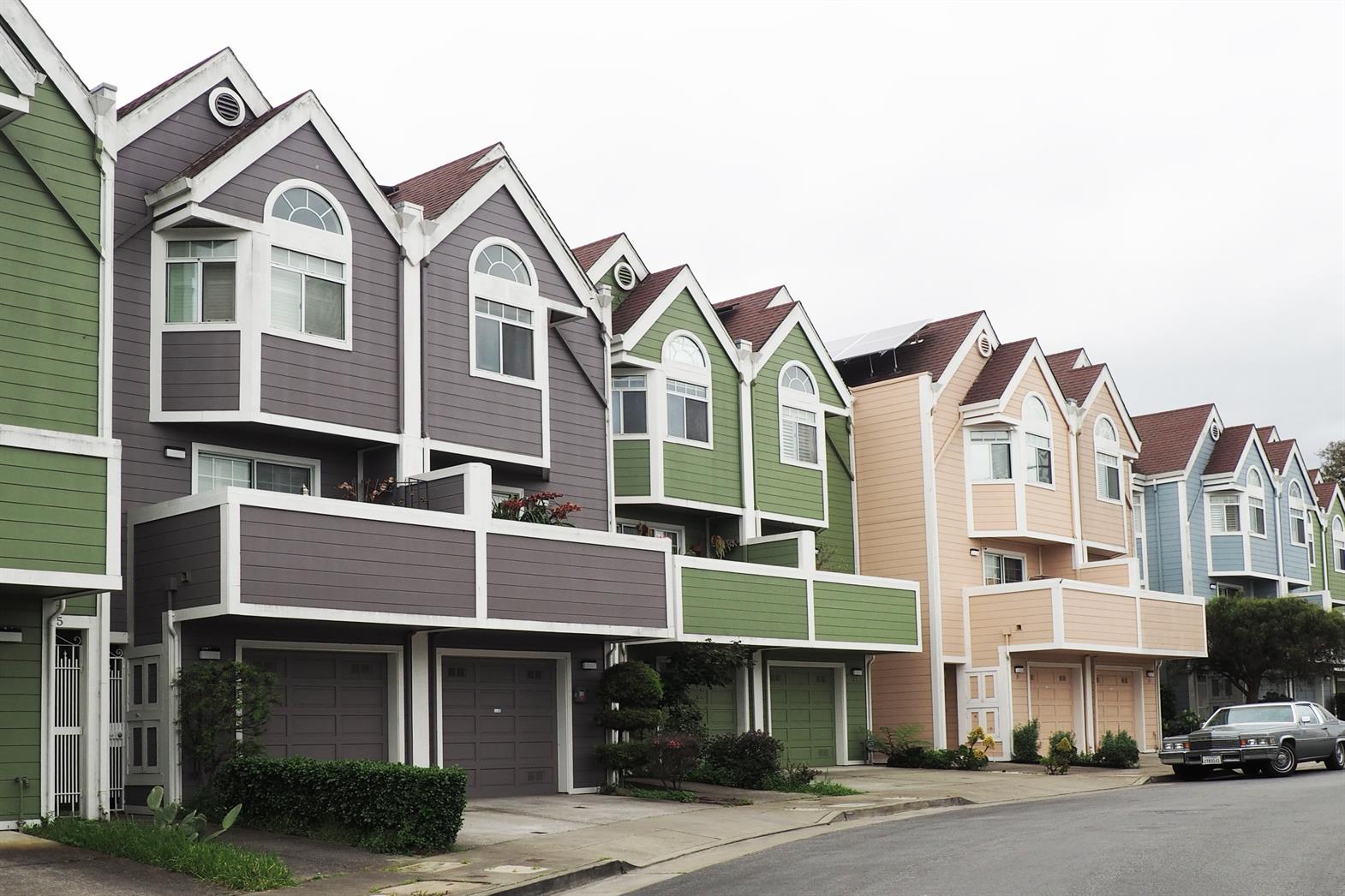 a row of town houses